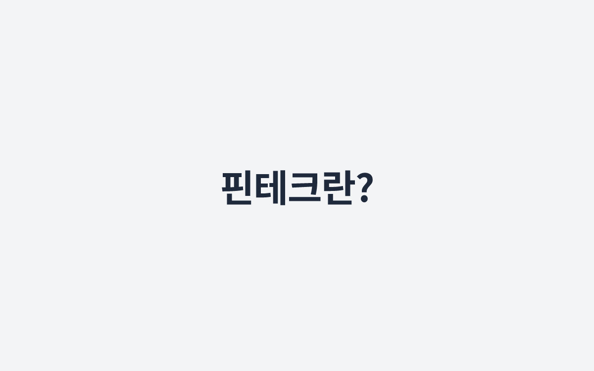핀테크란?