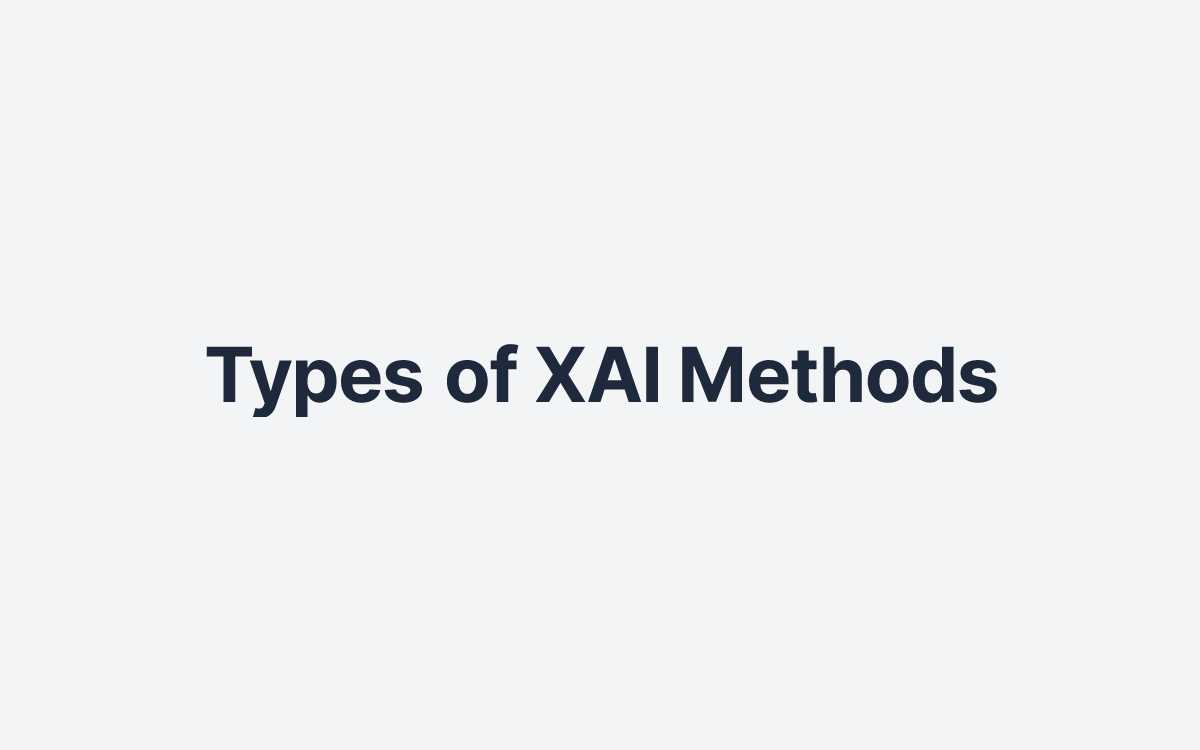 Types of XAI Methods
