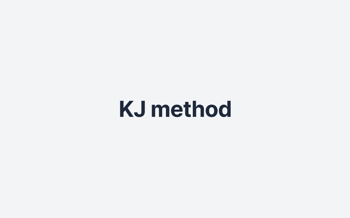 KJ method